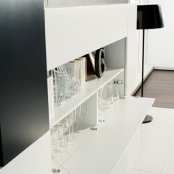 White gray color kitchen