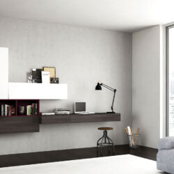 white wall unit