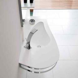 white bathroom cabinet